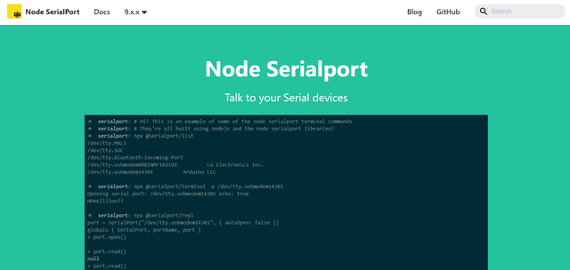 Node SerialPort